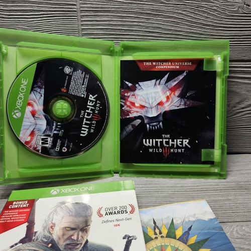Witcher 3: Wild Hunt Microsoft Xbox One, 2015) with Slip Cover And Map - Picture 2 of 4