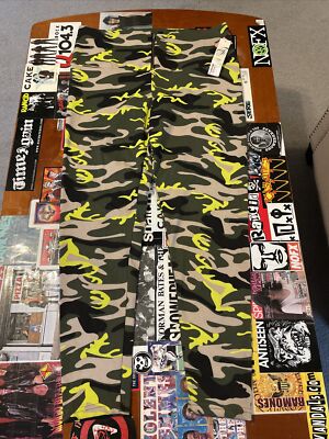 Nana USA Zip Front High Waist Women's Camoflauge Print Leggings Size 1X NWT