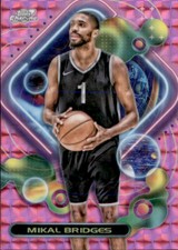 2024 Topps Cosmic Chrome PINK Brooklyn Nets - Mikal Bridges #11