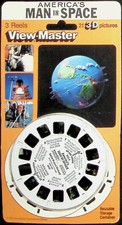 America's Man In Space 1962 Project Mercury 3d View-Master 3 Reel Packet SEALED
