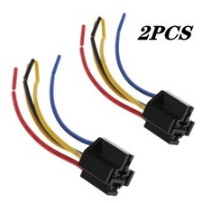 2PCS 5 Pin Cable Relay Socket Harness Connector DC 12V for Car TS