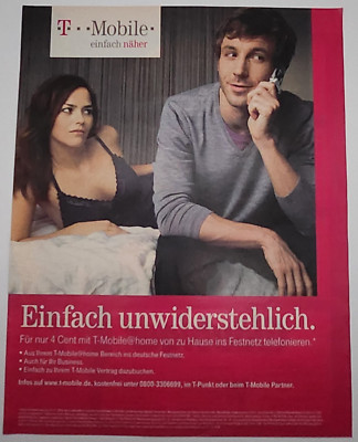 B19. Telekom T Mobile Werbung Werbeanzeige Reklame 2006