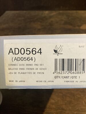 NOS Rr Disc Brake Pads ADVICS AD0564