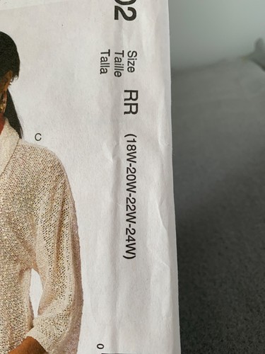 McCalls M6802 Easy Cardigan Hoodie Sewing Pattern Size 18W 20W 22W 24W uncut 201 - Picture 2 of 3