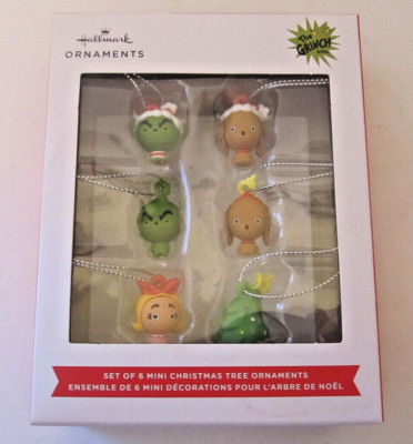 Hallmark How the Grinch Stole Christmas 6  Mini Shatterproof Ornaments 1''