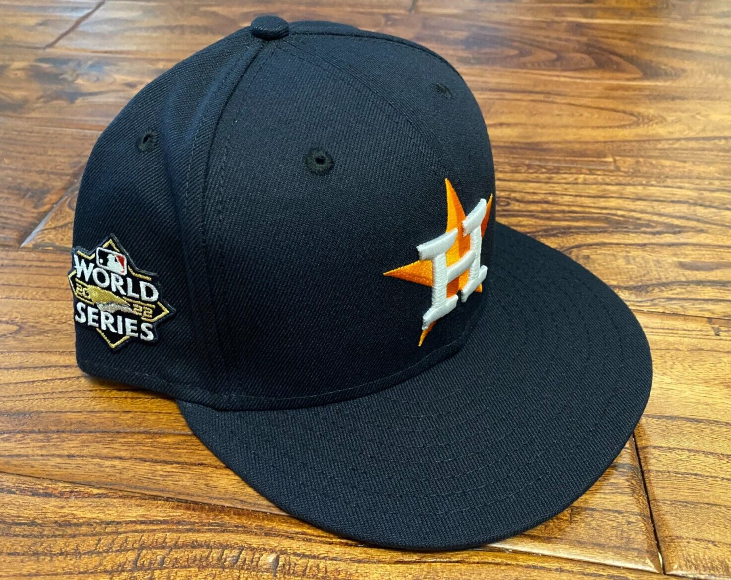 Houston Astros 2022 World Series OFFICIAL New Era Fitted Hat 7 USA NEW