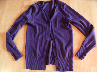 GC FONTANA hochwertiger Cardigan Merino Kaschmir lila 38 TOP