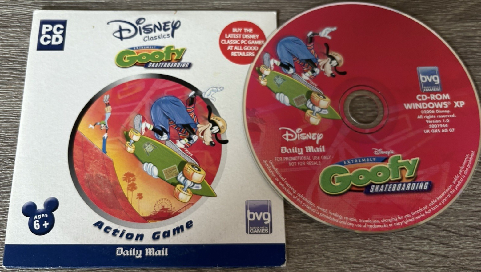 EXTREMELY GOOFY SKATEBOARDING Disney Classics : Classic's PC CD Ex