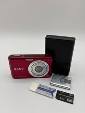 Sony Cyber-Shot DSC-W180 10.1MP Digital Camera Red w/3x Zoom Bundle