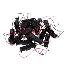 20 Pcs Black 2-Wired 1x AA Battery Case Box Holder W6Y46471