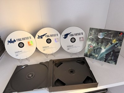 Final Fantasy VII PS1 Japan CIB NTSC-J 3 Discs + Spine Cards Squaresoft