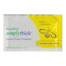 SimplyThick Easy Mix Food Drink Thickener Unflavored 96 Gram Packet 25 Ct