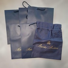 Bolsa de Papel Brooks Brothers Shopper Cordón 6 Artículos Modelo Raro Edición Limitada