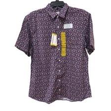 Nick Graham Button Down Shirt Medium Performance Stretch Sport Convertible Cuff