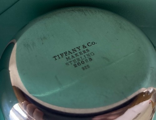Rare Authentic Tiffany Co Sterling Silver Man On The Moon handle Baby Cup w/ Box - Picture 4 of 10