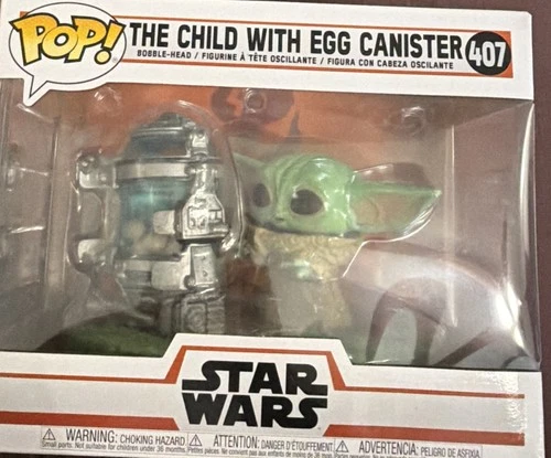 Funko Pop! #407 Star Wars-Grogu-The Child with Egg Canister