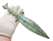 ANCIENT BRONZE ARTEFACT, ANCIENT BRONZE ZOOMORPHIC LETTER OPENER
