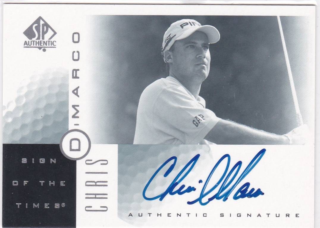 CHRIS DIMARCO 2001 UD SP AUTHENTIC SIGN OF THE TIMES AUTOGRAPH AUTO