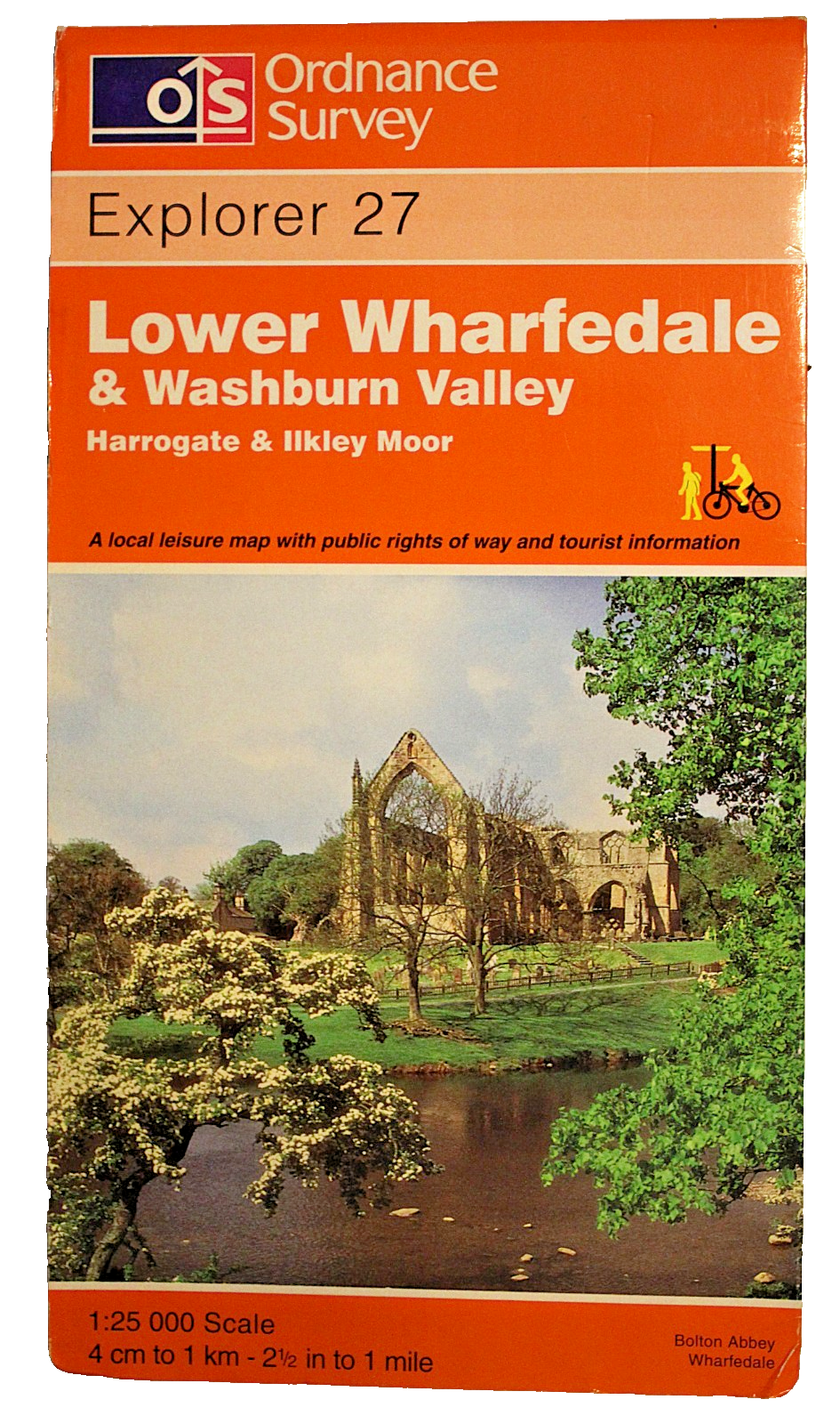 Ordnance Survey Explorer Map 27 Lower Wharfedale & Washburn Valley Harrogate
