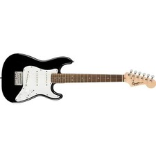 Squier by Fender Electric Guitar Mini StratR Laurel Fingerboard Black Black