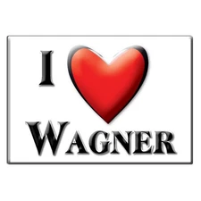Wagner, Charles Mix County, South Dakota - Fridge Magnet I Love Usa