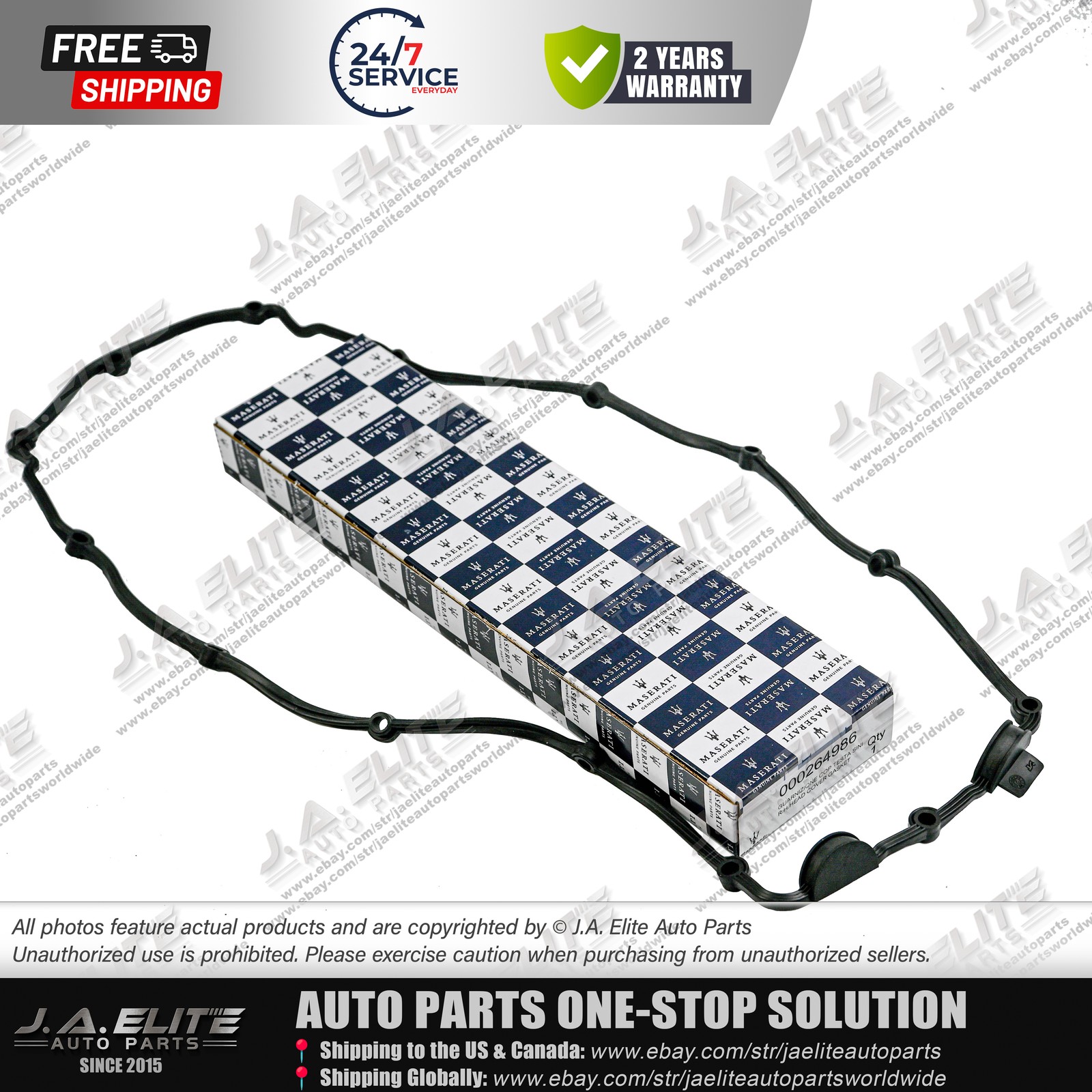 2pcs Genuine Valve Cover Gaskes fit Maserati GranCabrio GranTurismo Quattroporte