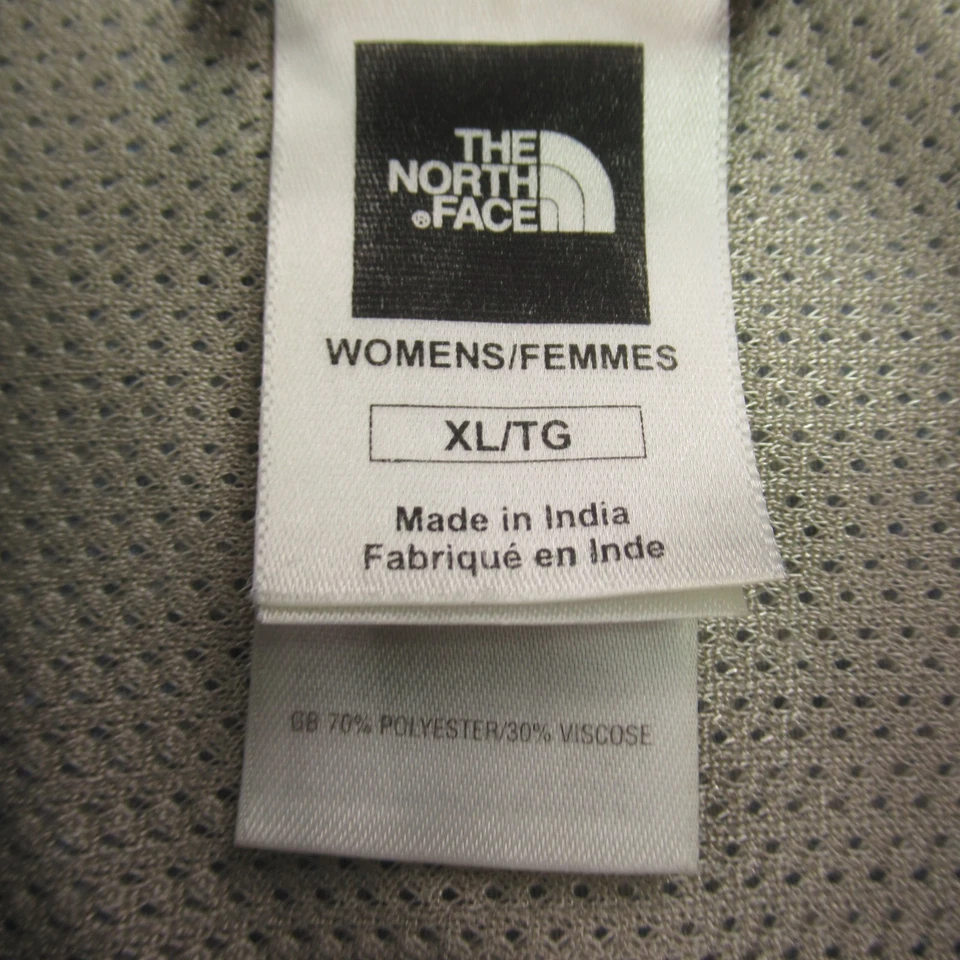 Camisa North Face para mujer XL manga corta ligera con botones bolsillos delanteros azul Foto 4 de 4