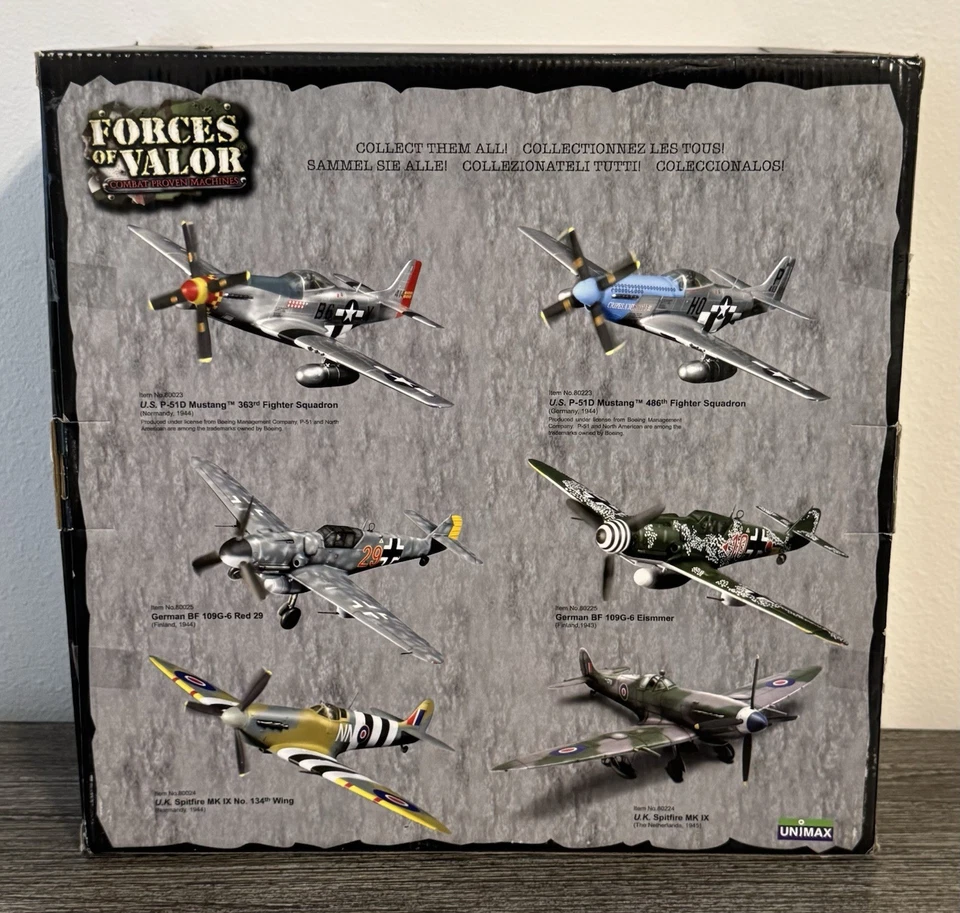 Forces of Valor 1/32 Diecast Plane P-51D Mustang 486th Fighter Squadron - Image 2 of 4