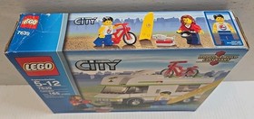 LEGO City Camper 7639 Retired 2009 Complete Resealed Surfboard Surfing 