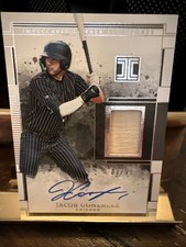 JACOB GONZALEZ 2025 PANINI IMPECCABLE RC AUTOGRAPH RELIC GAME BAT AUTO SP #83/99