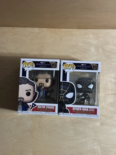 Funko Pop Marvel Spider-Man: No Way Home #911 Spider-Man & #912 Doctor Strange