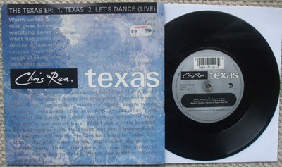 Chris Rea - The Texas EP - Texas / Let's Dance (live) -  EX- 45 + PS