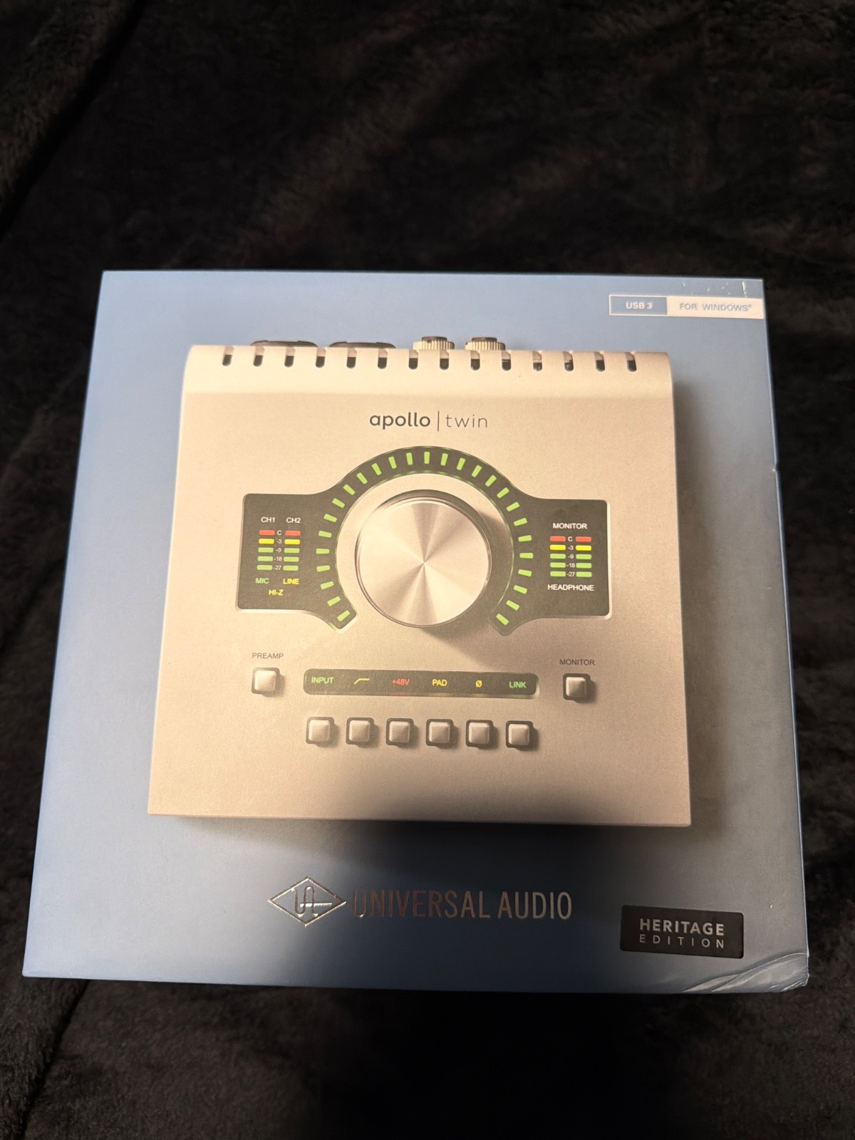 Ui Audio Knob Universal Audio Apollo Twin USB DUO Heritage Edition 10x6 USB Audio ...