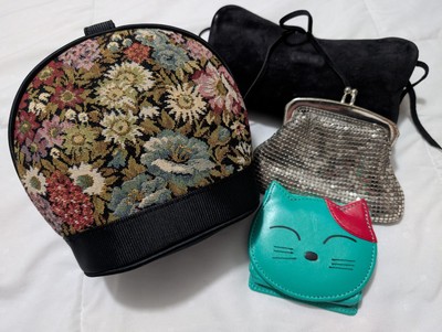 4pc Bundle Vintage miu miu pouch, And Assorted Vintage Coin Purses