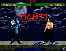 Ho Sung Pak Autographed Mortal Kombat Liu Kang 8x10