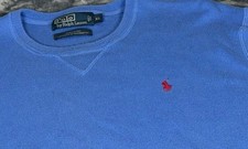 Mens Polo By Ralph Lauren Sweater Size XL Blue 100 Cotton