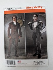 Simplicity 1039 Sewing Pattern: Halloween Costume Cosplay Theater Uncut 38-44