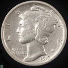 1919-S Mercury  Dime - Very Fine Details