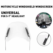 Clear Motorcycle Windshield Front Flyscreen Universal Windscreen