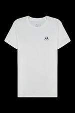 Moose Knuckles Sully T-Shirt Mens  Crew Neck Cotton Tee in White BNWT - Large