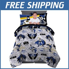 Batman Kids Bedding Set, 5 Piece Twin Size