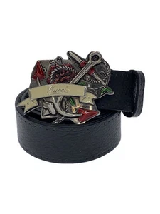 Ceinture GUCCI cuir noir homme 211578 occasion