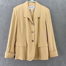 Vintage Hugo Buscati Blazer Womens 16 Jacket Career Workwear Lined Made in USA
