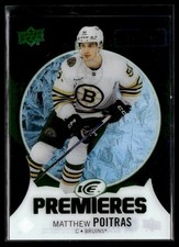 2023-24 Upper Deck Ice Hockey Premieres Green #248 Matthew Poitras /299