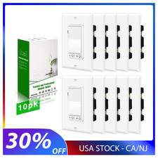 10Packs Dimmer Switch Single Pole 3-Way LED CFL 300W Incandescent Halogen 600W
