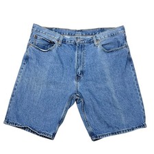 Levis 405 Denim Shorts Men 40x10 Blue Standard Fit Medium Wash Used