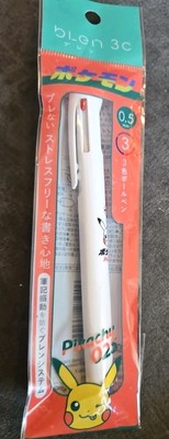 Showa Note Pokemon Multicolor Ballpoint Multi Pen BLen 3 color 0.5mm Pikachu