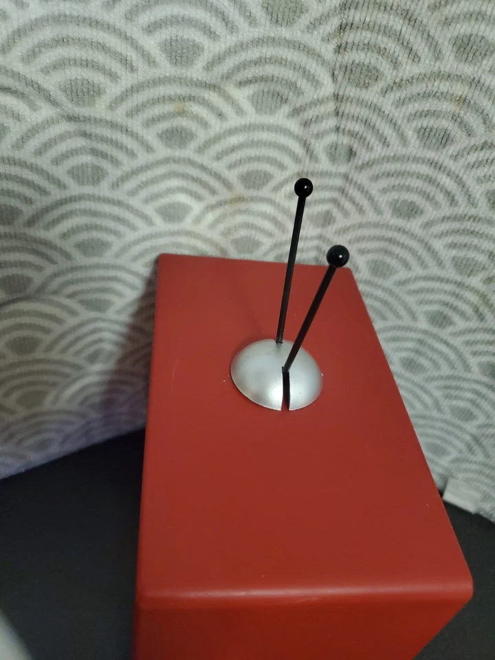 Vintage Red Retro TV Animated Train Ornament - Image 2 of 4
