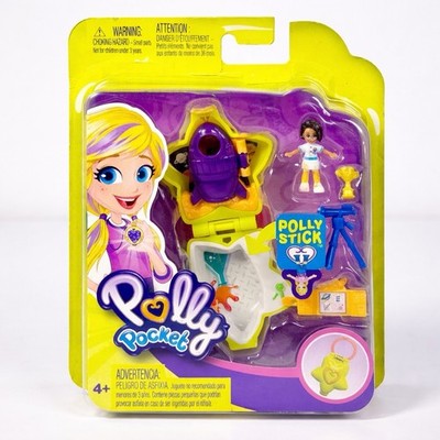 Polly Pocket Tiny Pocket Places Rockin  Science Compact w/Shani Doll 2018 NIP
