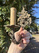 Antique Wall Sconce Brass French Rocco Style Wall Light